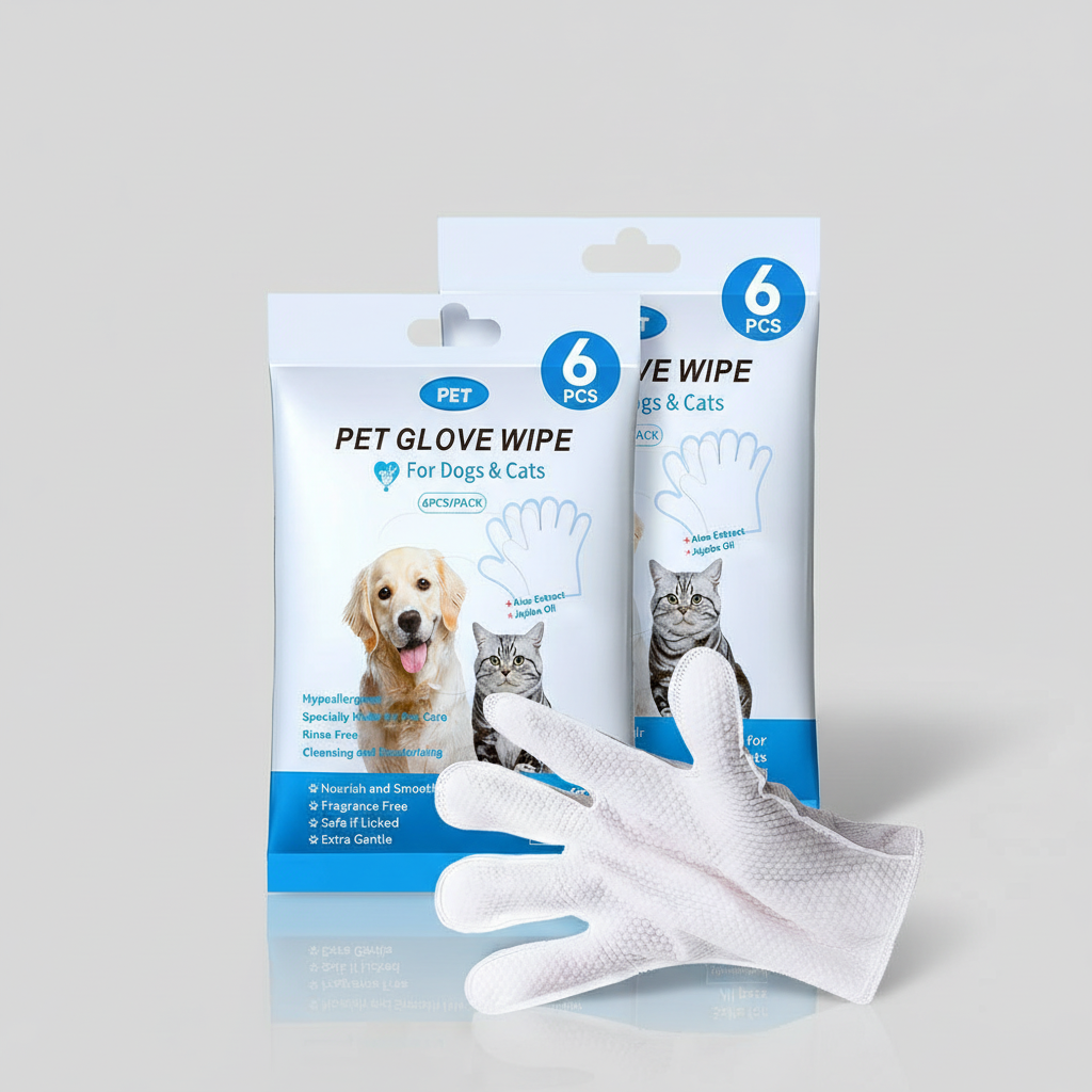 Effortless Cat Grooming with Rinse-Free Cleaning Gloves – Keep Your Feline Friend Fresh and Clean!